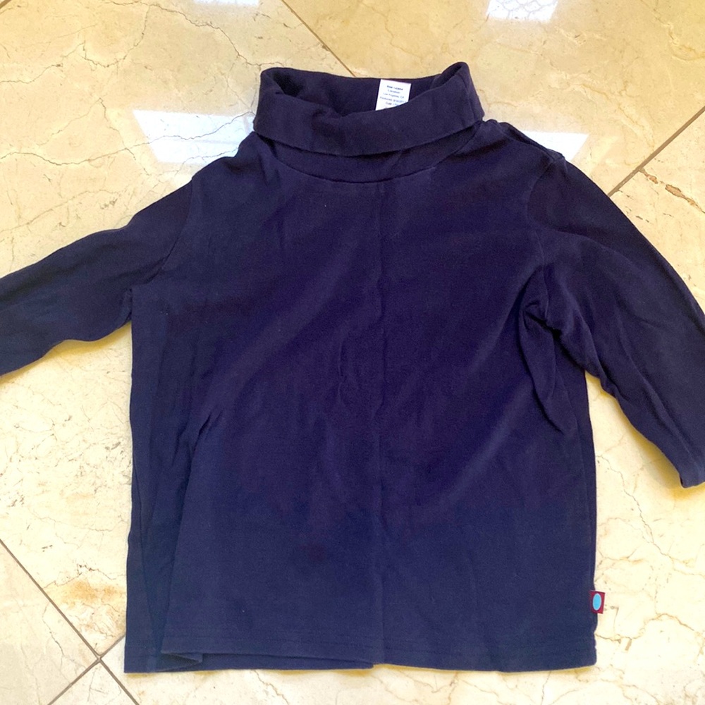 Kids Size 8 Navy Blue Turtle Nexk